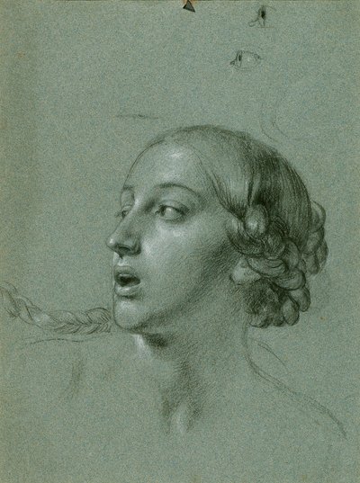 Studio della testa per "Arindal e Daura" da Johann Peter Krafft