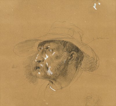 Studio di testa per "Scena della lotta per la libertà tirolese" da Johann Peter Krafft