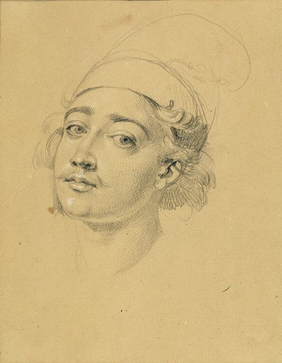 Studio di ritratto per "Sortita di Nikolaus Zrinyi dalla fortezza di Szigeth" da Johann Peter Krafft