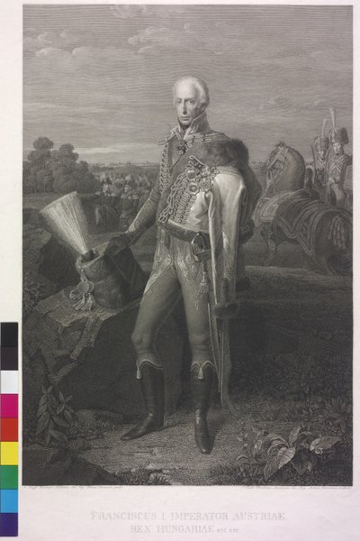 Imperatore romano-germanico Francesco II (incisione) da Johann Peter Krafft