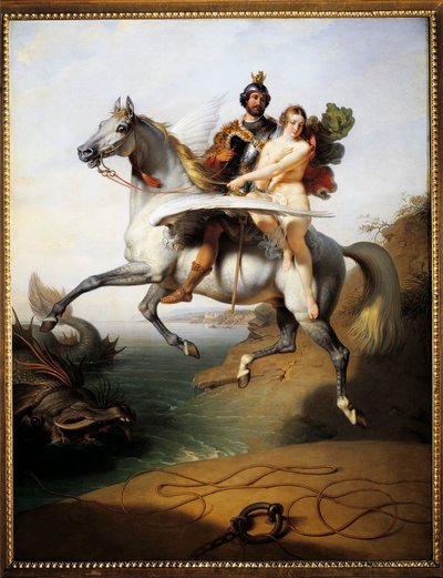 Ruggero e Angelica cavalcano l