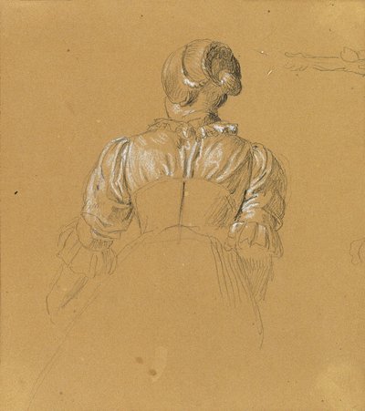 Schizzo di una ragazza per "Scena dalla lotta per la libertà tirolese" da Johann Peter Krafft