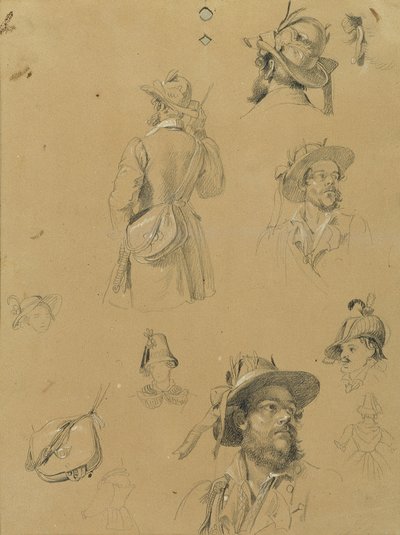 Schizzo per "Scena dalla lotta per la libertà tirolese" da Johann Peter Krafft
