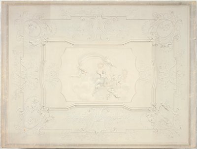 Soffitto in stucco nella sala da pranzo del Belvedere Inferiore da Johann Peter Krafft