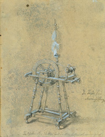 Studio di un filatoio da Johann Peter Krafft