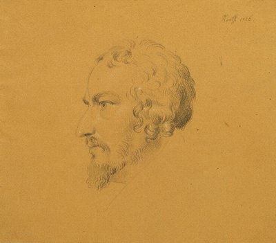Studio di un uomo barbuto da Johann Peter Krafft