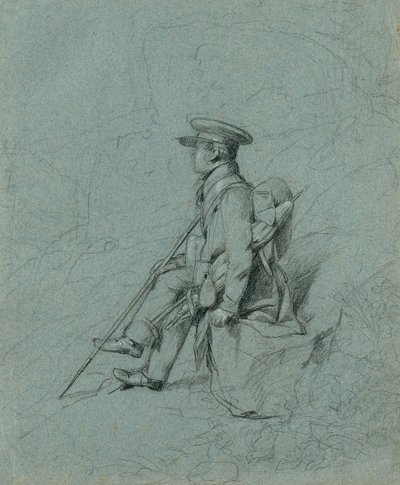 Studio di un pittore a riposo da Johann Peter Krafft