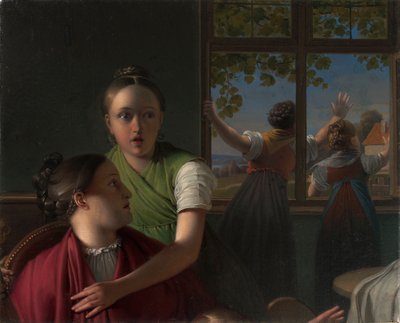 Quattro ragazze in una stanza da Johann Peter Krafft