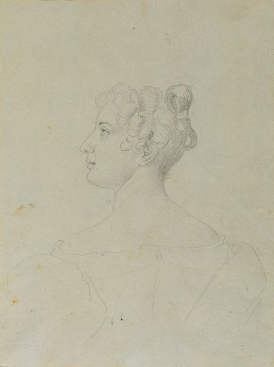 Studio di ritratto femminile da Johann Peter Krafft