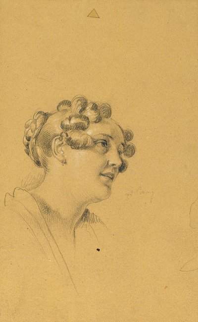 Studio di figura femminile per "Uscita della coppia imperiale dopo una grave malattia dell