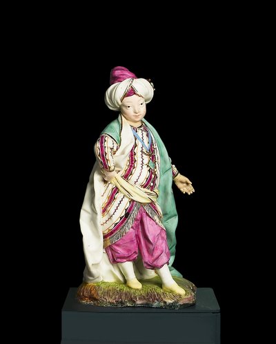 Ragazzo vestito da sultano, Manifattura di Hochst, c.1770 da Johann Peter Melchior