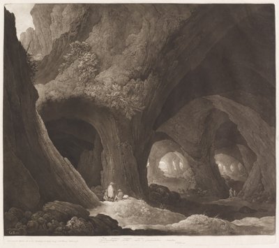 Viaggiatori in caverne gigantesche da Johann Peter Pichler, after Guillam Dubois