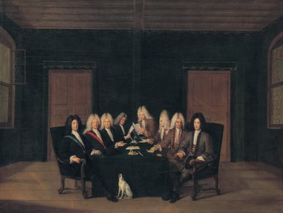Francese:  Les emissaires au traité de Bade en septembre 1714 Gli emissari del congresso di pace di Baden del 7 settembre 1714 da Johann Rudolf Huber