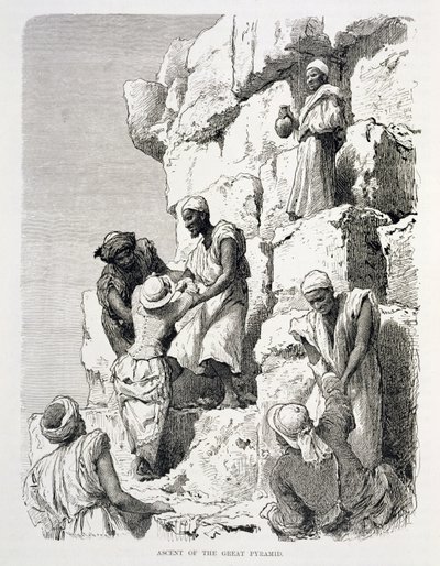 Ascesa della Grande Piramide da Johann Rudolph the Elder Huber