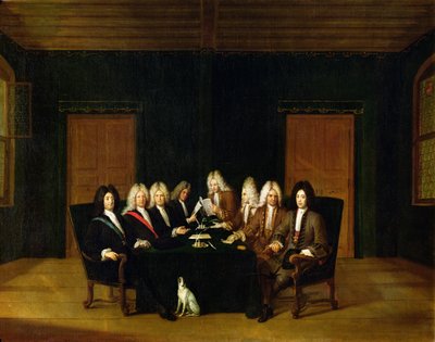 I Plenipotenziari al Congresso di Baden, settembre 1714 da Johann Rudolph the Elder Huber