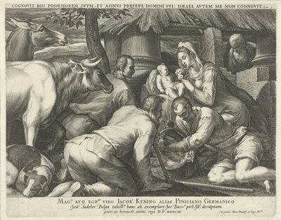 Adorazione dei pastori da Johann Sadeler (I)