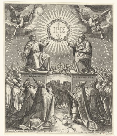 Adorazione del monogramma di Cristo da Johann Sadeler (I)
