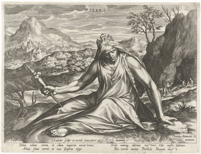 La Terra personificata dalla dea Cibele da Johann Sadeler (I)