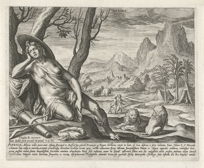 Africa (serie dei quattro continenti) da Johann Sadeler (I)