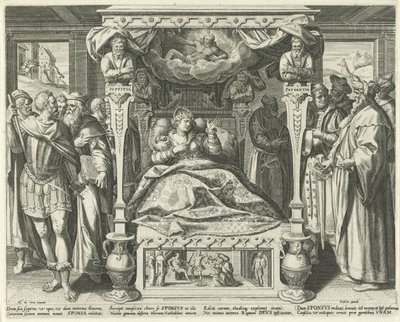 Letto con la sposa di Cristo da Johann Sadeler (I)
