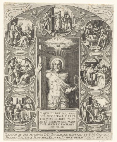 Cristo e le opere di misericordia da Johann Sadeler (I)