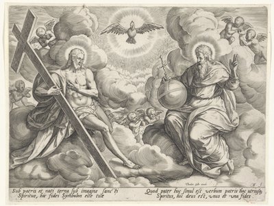 La Santissima Trinità tra le nuvole da Johann Sadeler (I)