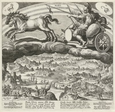 Il pianeta Marte e la sua influenza sul mondo (serie dei sette pianeti) da Johann Sadeler (I)