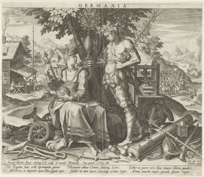 Germania con Cerere e Bacco da Johann Sadeler (I)