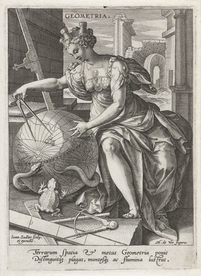 Geometria (Le sette arti liberali) da Johann Sadeler (I)