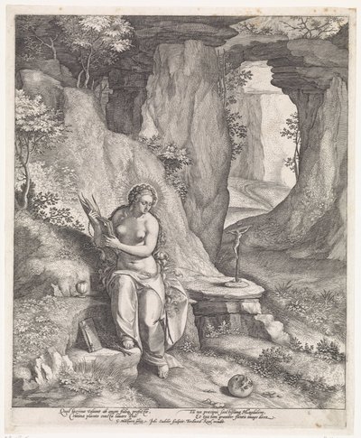 Maria Maddalena in una grotta da Johann Sadeler (I)