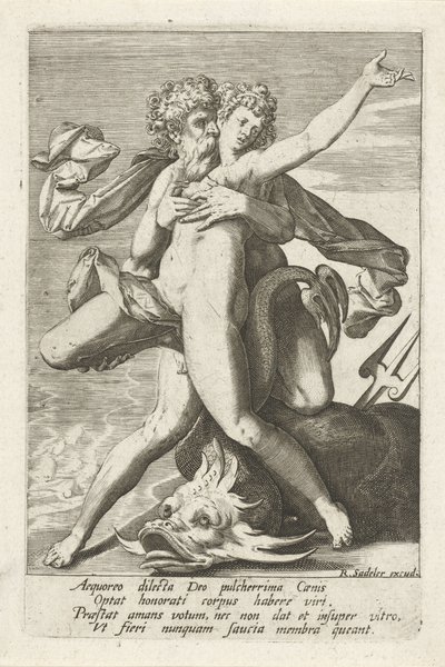 Nettuno sorprende Caenis da Johann Sadeler (I)