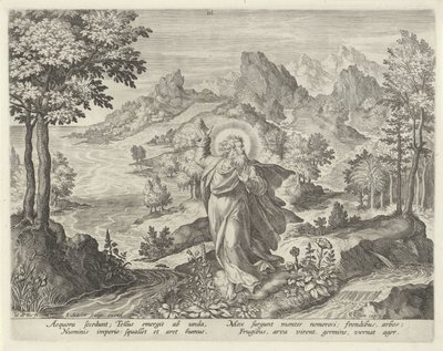 Creazione della terra da Johann Sadeler (I)