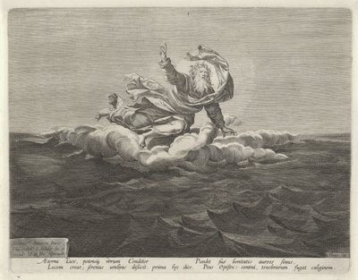 Creazione della luce e delle tenebre da Johann Sadeler (I)