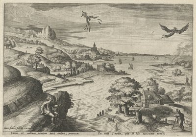 Caduta di Icaro da Johann Sadeler (I)