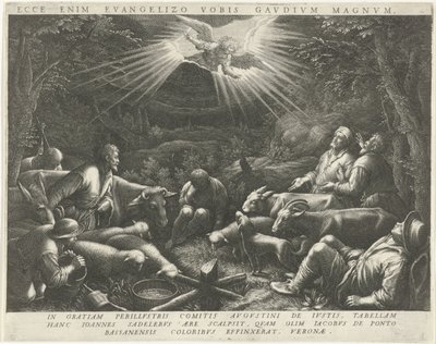 Annunciazione ai pastori da Johann Sadeler (I)