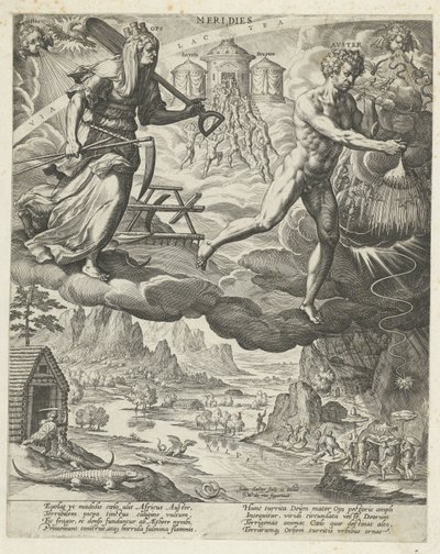 Vento del sud (serie: I quattro venti) da Johann Sadeler (I)