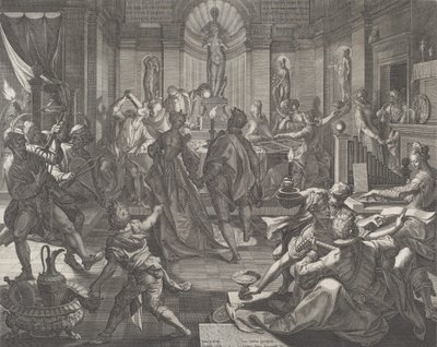 Una casa di piacere, 1588 da Johann Sadeler I