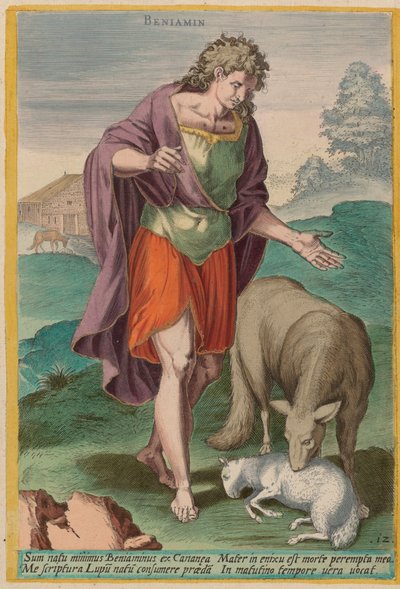 Beniamino, c. 1585 da Johann Sadeler I
