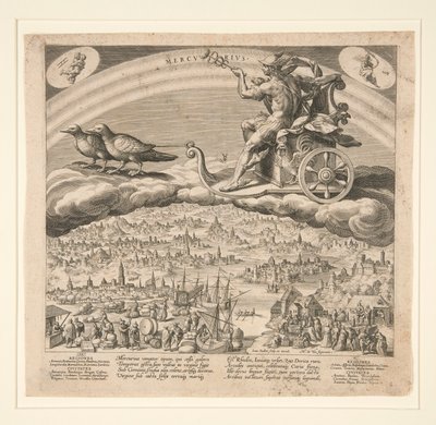 Mercurio, da una serie dei Sette Pianeti da Johann Sadeler I