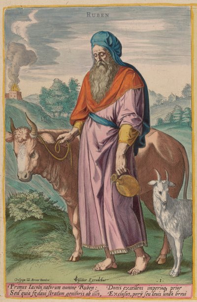 Ruben, c. 1585 da Johann Sadeler I