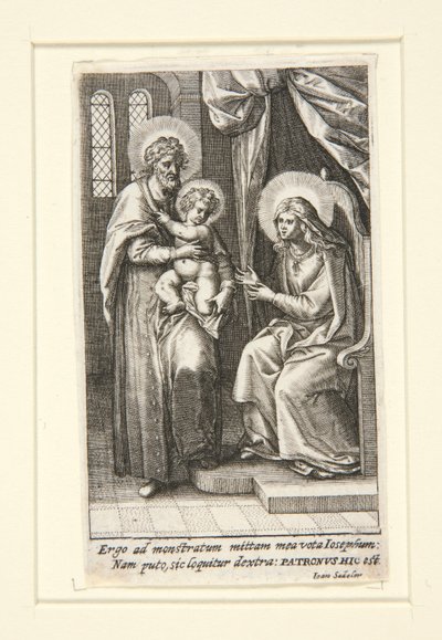 La Sacra Famiglia da Johann Sadeler I