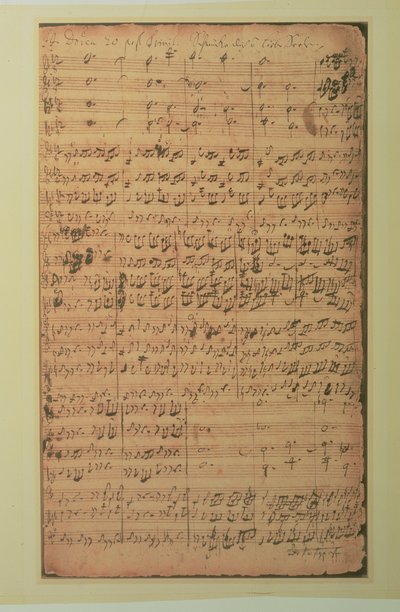 Manoscritto autografo, Cantata BWV 180 