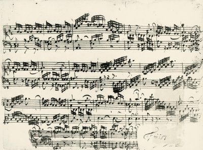 Partitura per 15 Invenzioni BWV 772-801, contrappunto a 2 voci da Johann Sebastian Bach