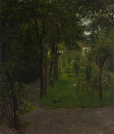 Il giardino del farmacista Wimmer a Kraiburg da Johann Sperl