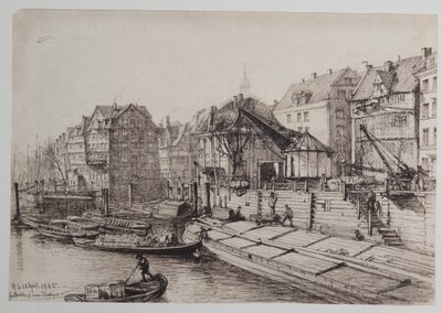 Ponte alto alla nuova gru da Johann Theobald Riefesell