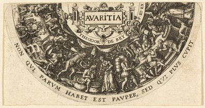 Avarizia da Johann Theodor de Bry
