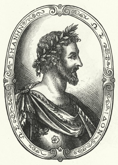 Pierre Ronsard, poeta francese (incisione) da Johann Theodor de Bry