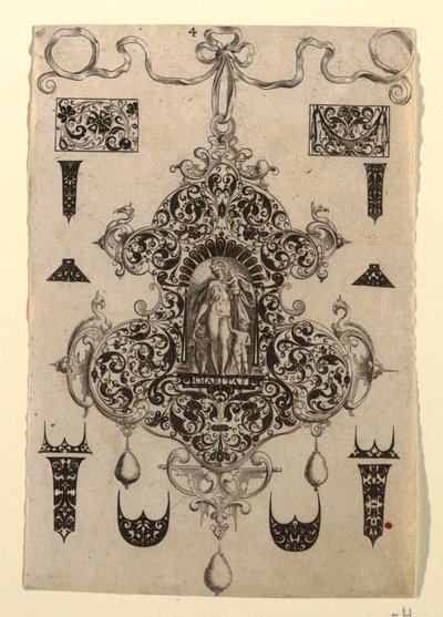 Tavola 4, da una serie di otto disegni pendenti con le virtù cardinali da Johann Theodor de Bry