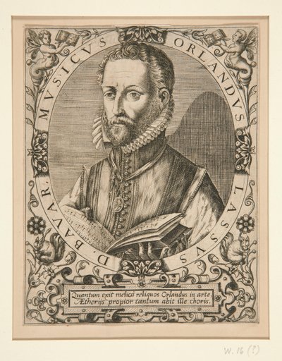 Ritratto di Orlando Lassus, da J.J. Boissard da Johann Theodor de Bry