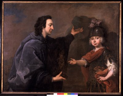 Principe ereditario Friedrich III e il suo insegnante Conte Ulrich di Thun da Johann Valentin Tischbein